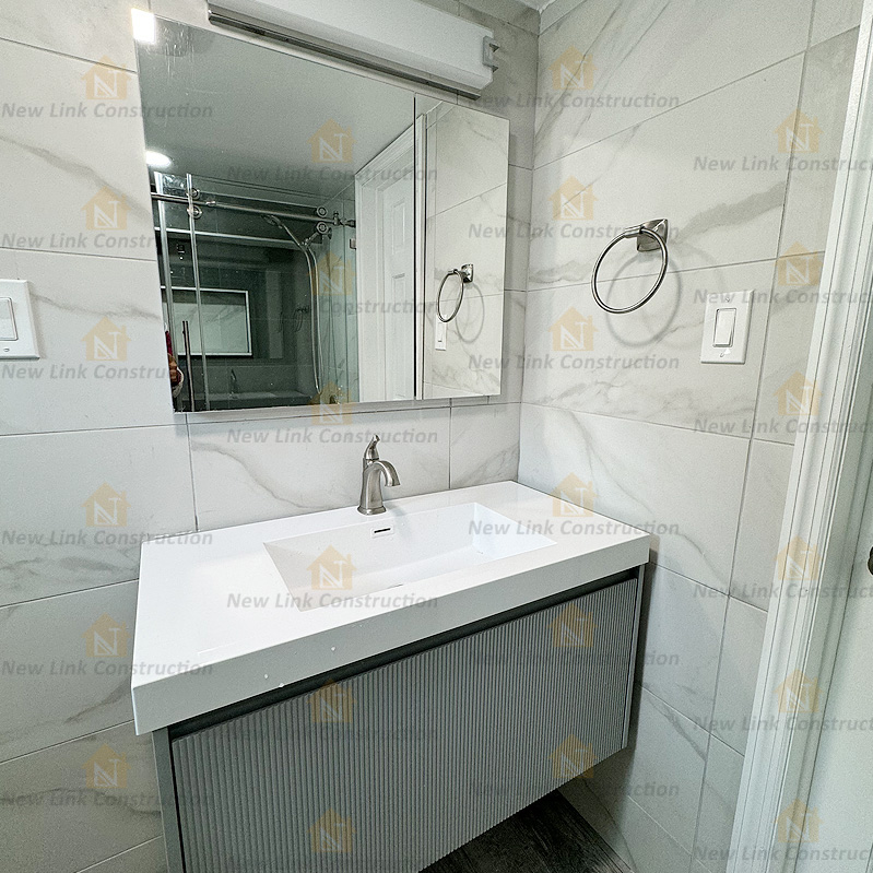 New Link Construction Bathroom Work
