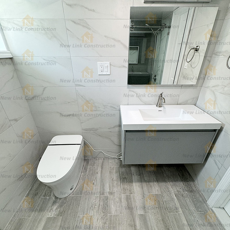 New Link Construction Bathroom Work